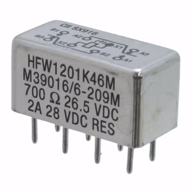 HFW1201K46M TE Connectivity Aerospace, Defense and Marine  Signal Relays Up to 2 Amps